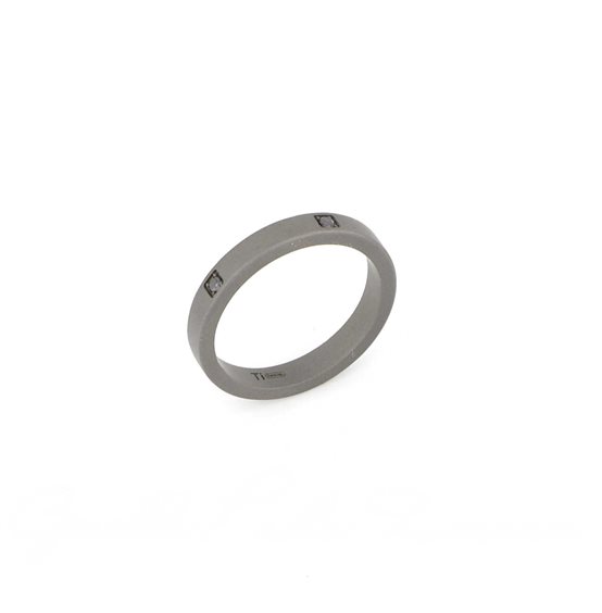 Ring Mano-J. Man in Titanium Diamante Black 0.19 Ct SOLANTBFA5B3PT_21 - SOLANTBFA5B3PT_21